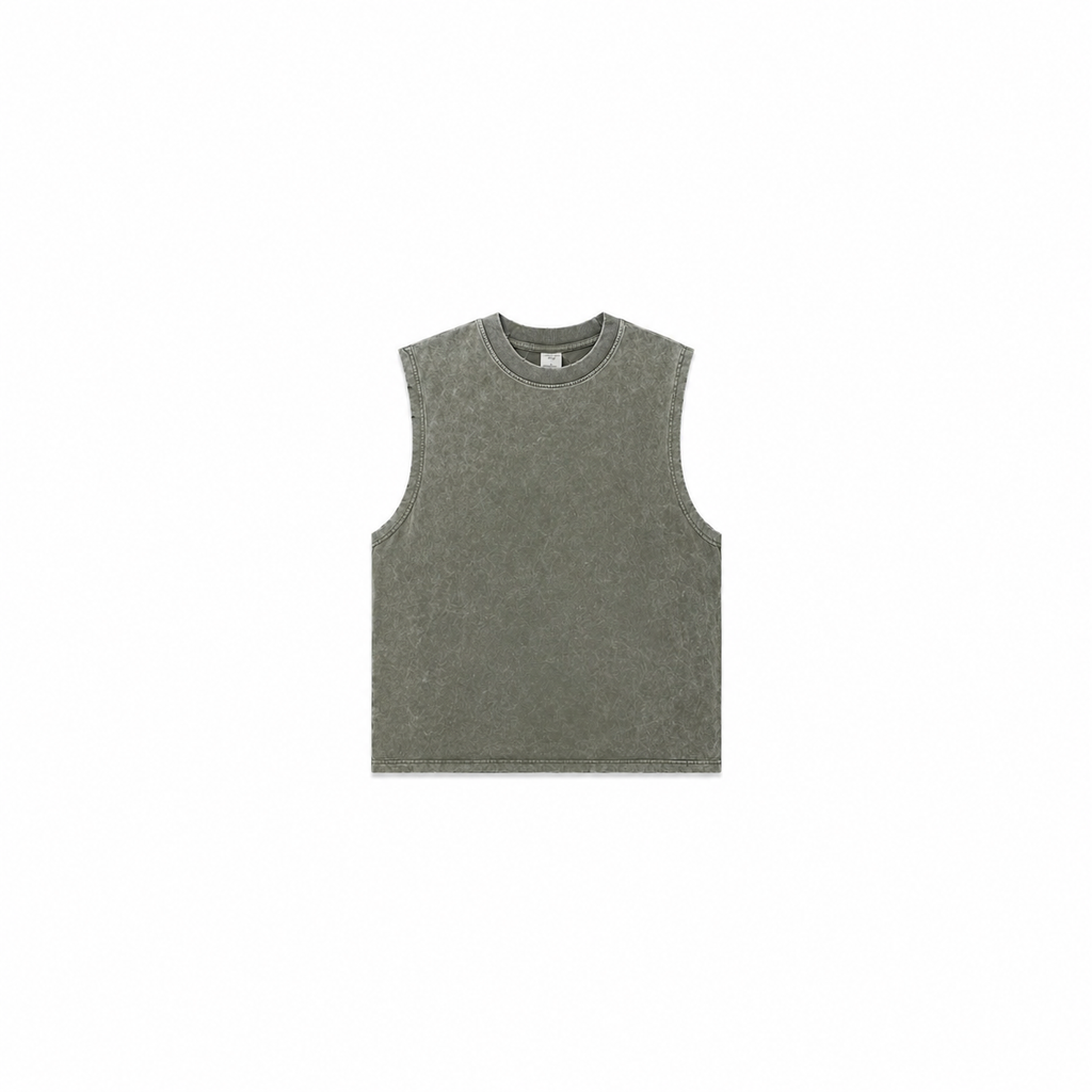 WASHED MUSCLE TEE