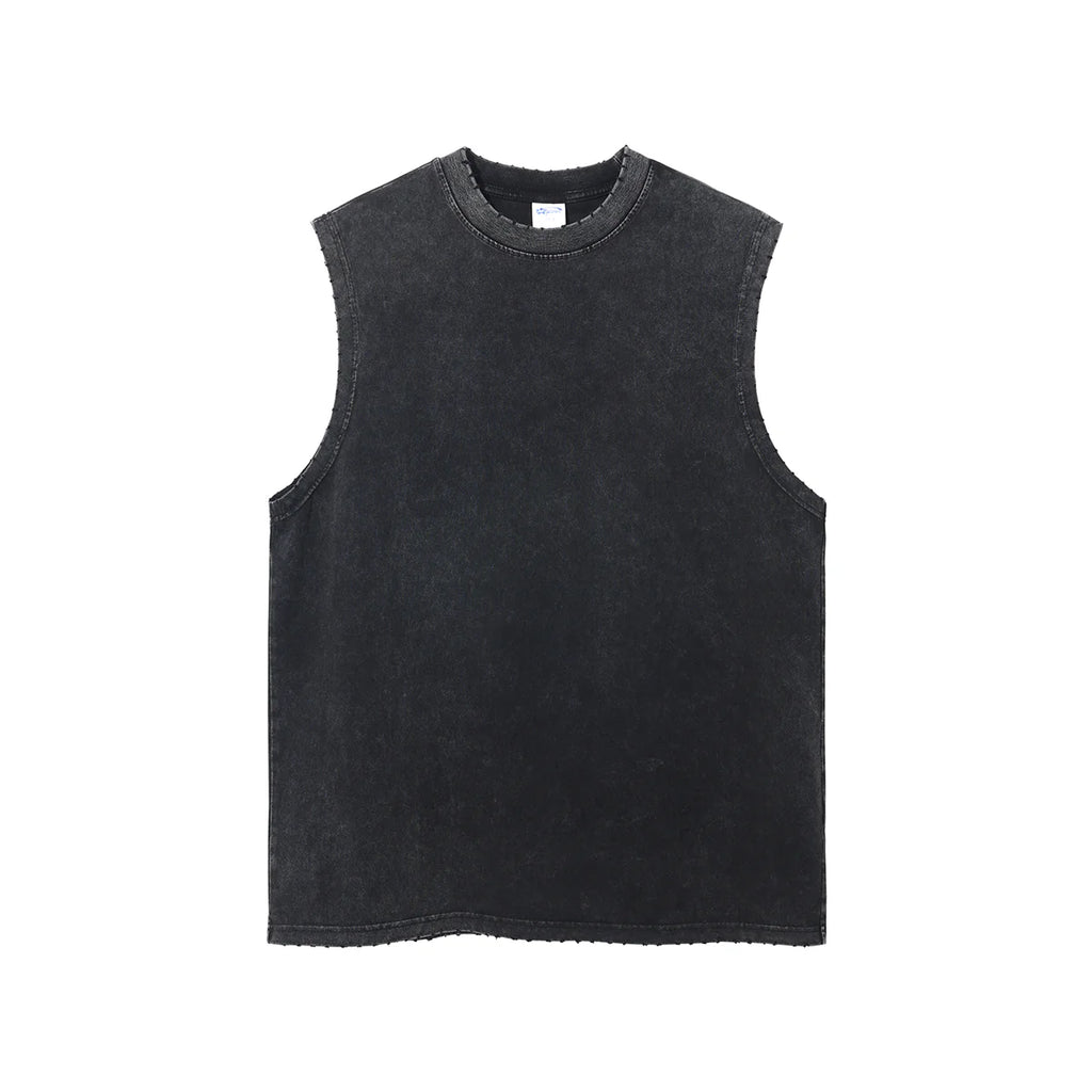 WASHED MUSCLE TEE